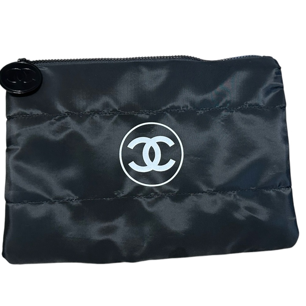 V.I.P. Black Quilted Pouch